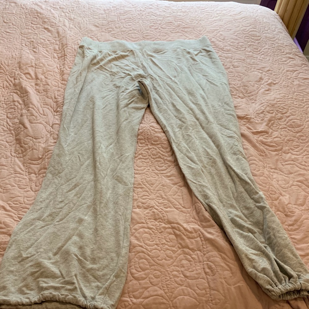 Gray sweatpants